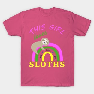 This Girl Loves Sloths T-Shirt